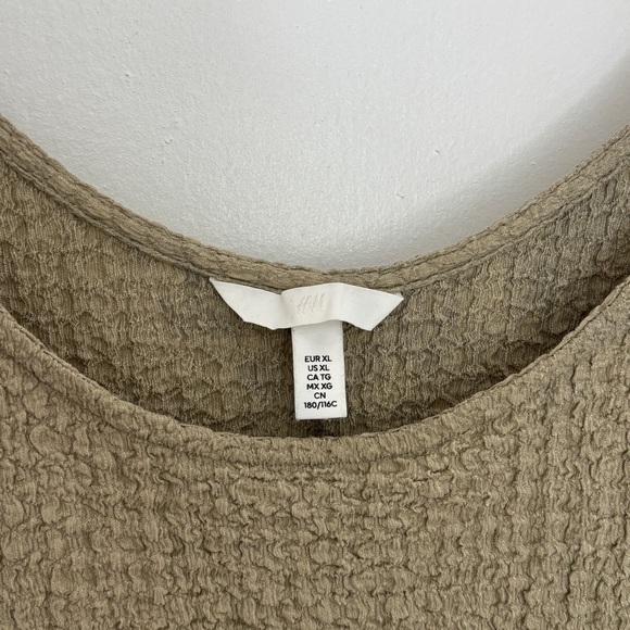 H&M crinkled maxi sage green Midi Dress in XL - Picture 4 of 6